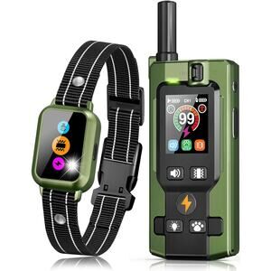 Dog Training Collar with Remote - Upgraded 5 Modes with Step Counting & Light